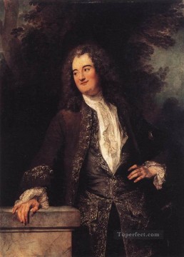 古典的 Painting - 紳士の肖像 ジャン・アントワーヌ・ワトーの古典的なロココ様式